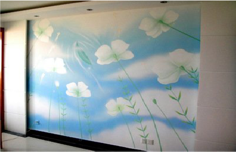 德保画墙绘怎么画好白云的蓬松感？