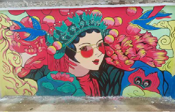 德保墙体彩绘-网红墙