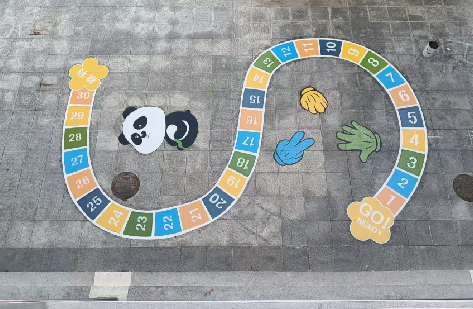 德保地面游戏彩绘