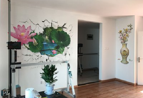 德保墙体彩绘相比墙纸的优势。