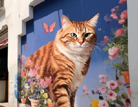 德保自己绘制有个性的手绘墙