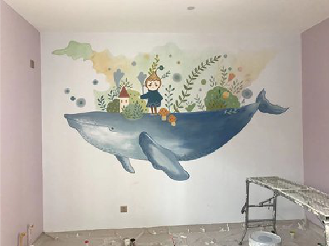 德保手绘墙的特点及优势。